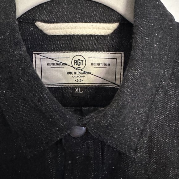 ❌SOLD❌ Rogue Territory Charcoal Denim Snap Button Service Shirt XL - Picture 3 of 6
